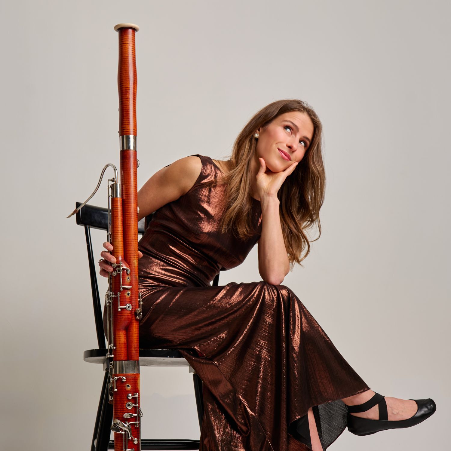 Eleni Katz with bassoon