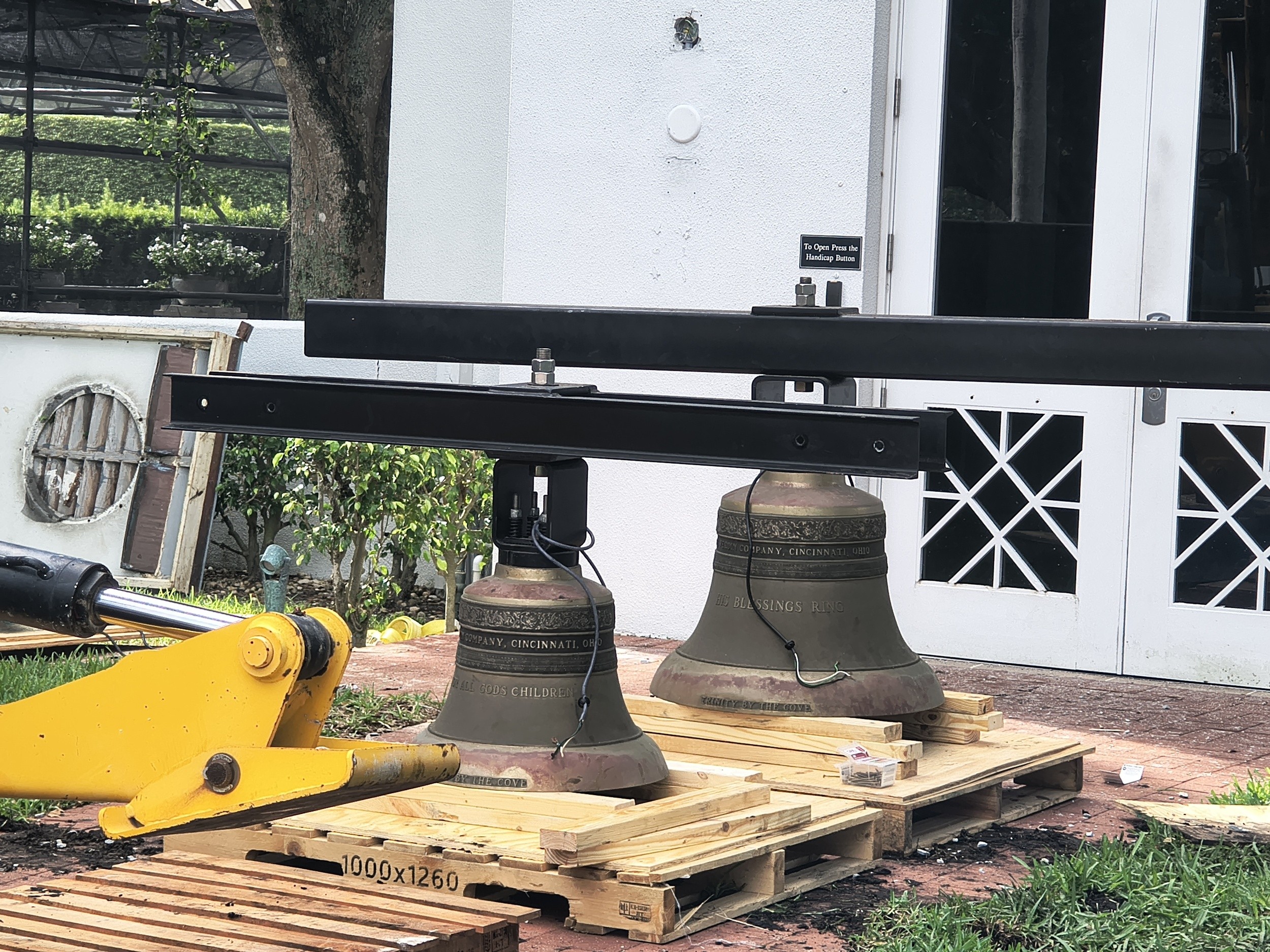The Trinity-by-the-Cove bells preserved after removal