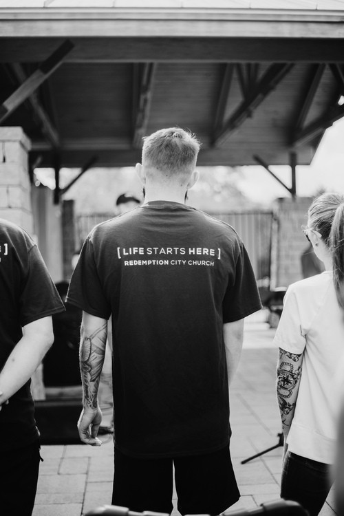 Lead Pastor Bill Muench at Baptism Service