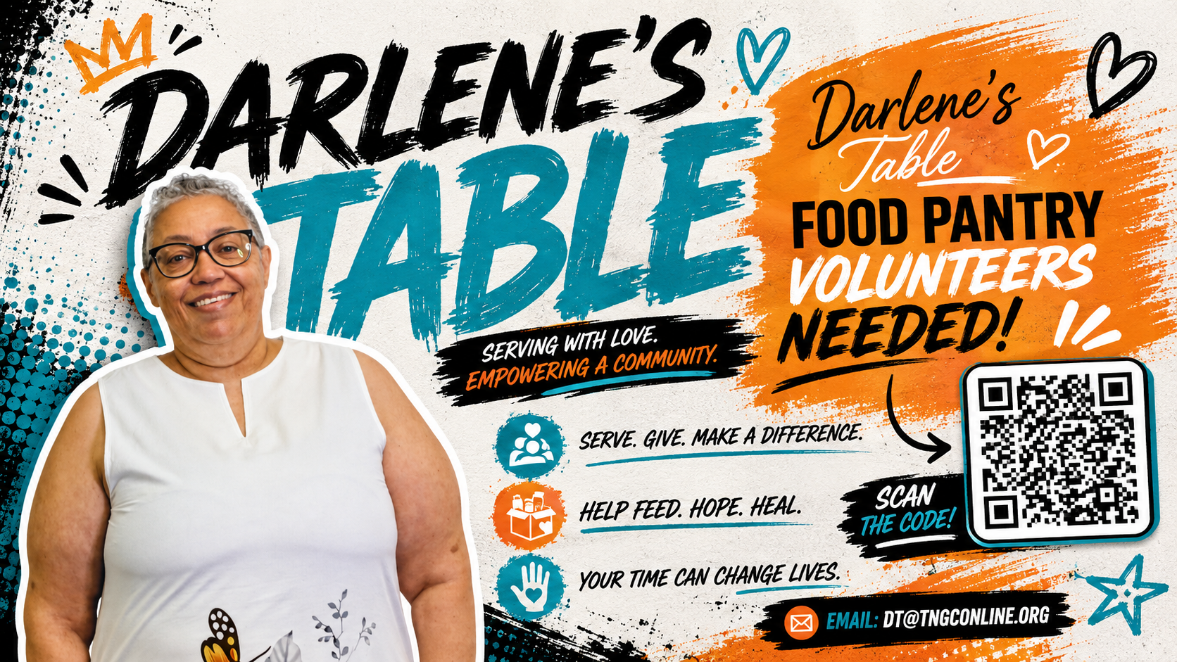 Darlene's Table Food Pantry - Volunteers needed