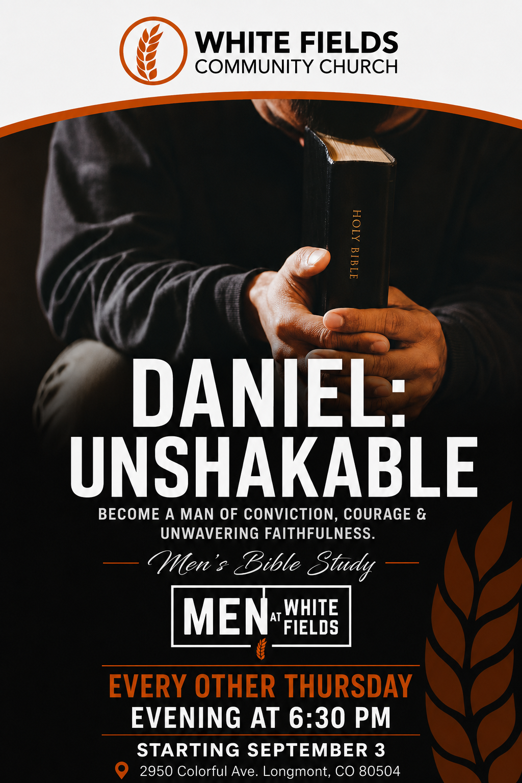 Daniel Unshakable Men's Bible Study at White Fields Community Church