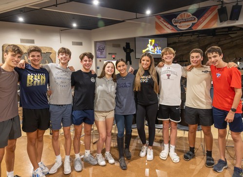 Students ministry gathering at First McKinney Baptist Church, McKinney TX