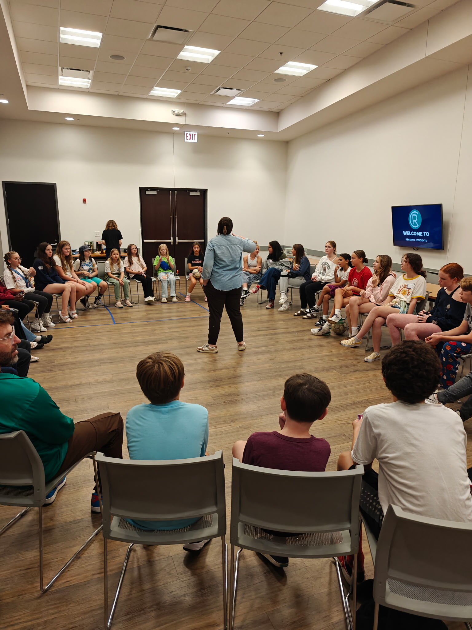 Wednesday night student gathering at Renewal Students