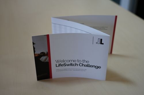 LifeSwitch welcome booklet, inviting participants to deepen their faith journey and build a strong foundation for the future.