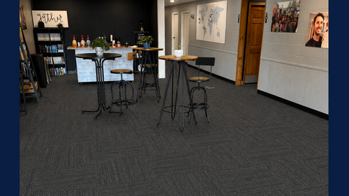 Rendering of new flooring in the Pure Hope Church foyer and halls