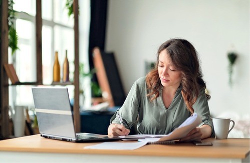Woman at Desk