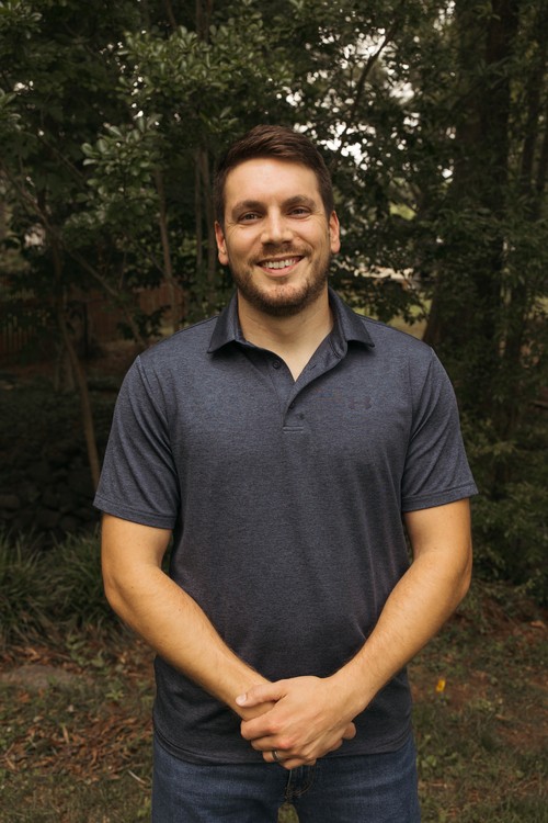 photo of pastor Kyle in grey shirt