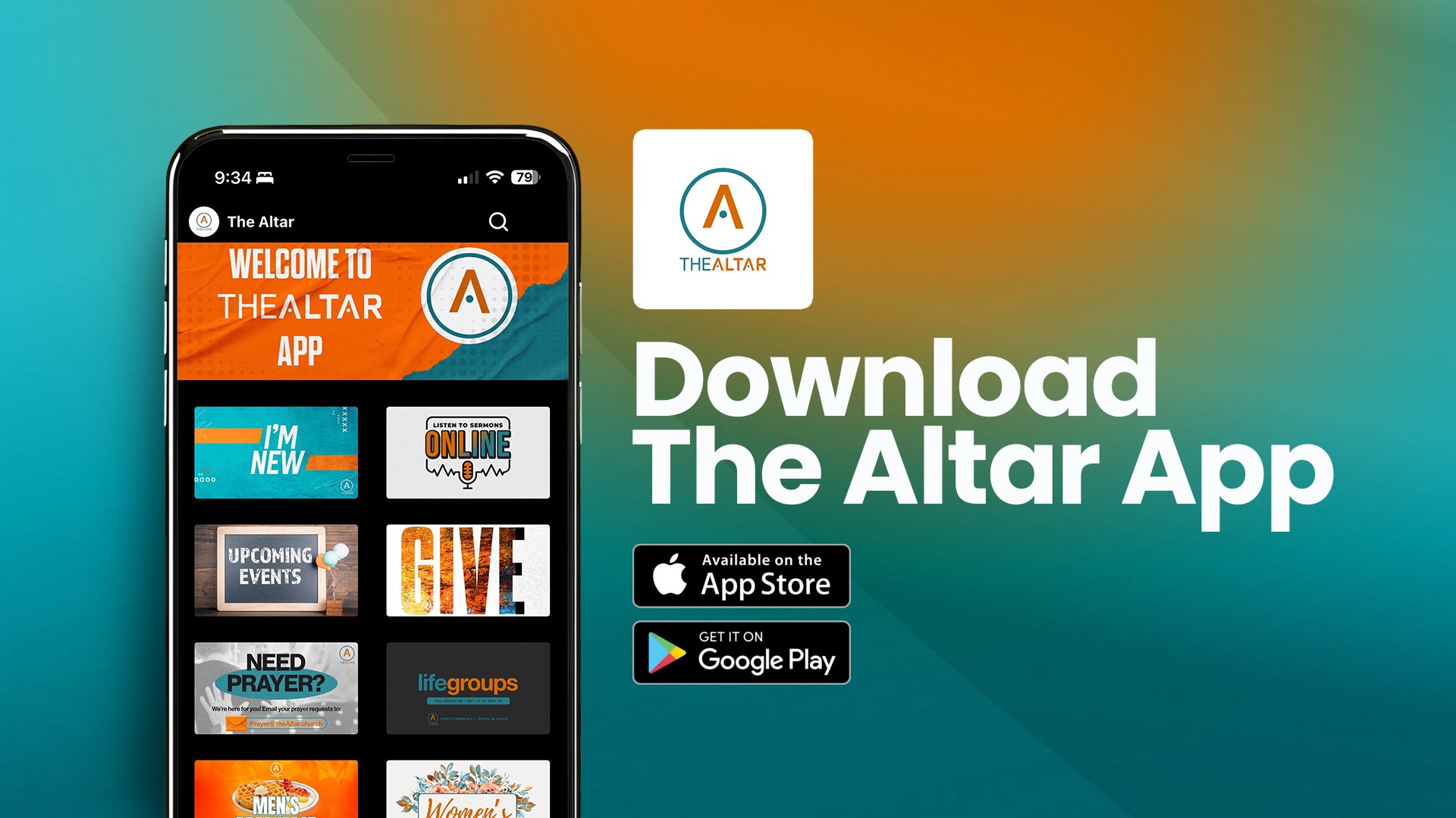 The Altar Church app preview