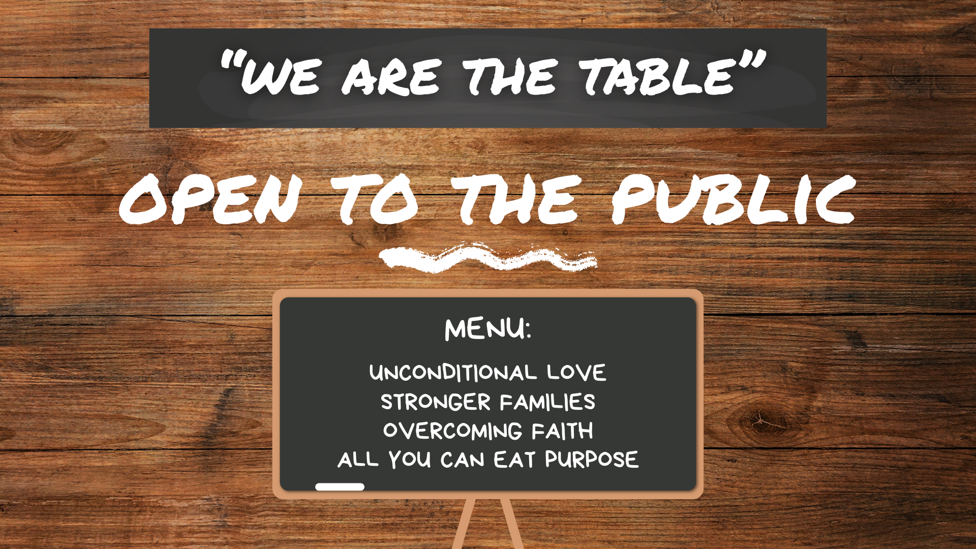 Talbe Week THE TABLE, WEEK 2 - WE ARE THE TABLE | Champion Church