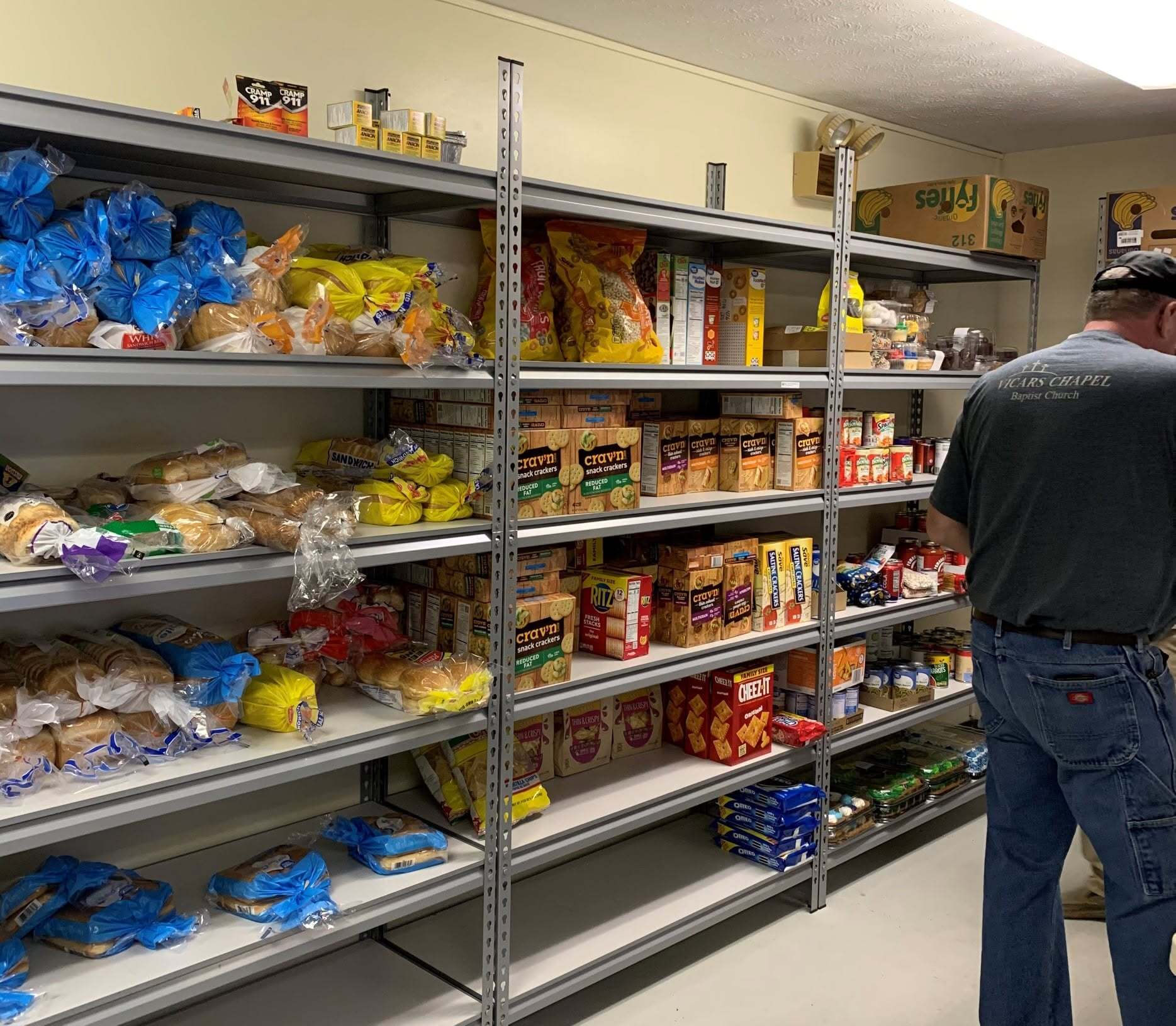 Food pantry shelves