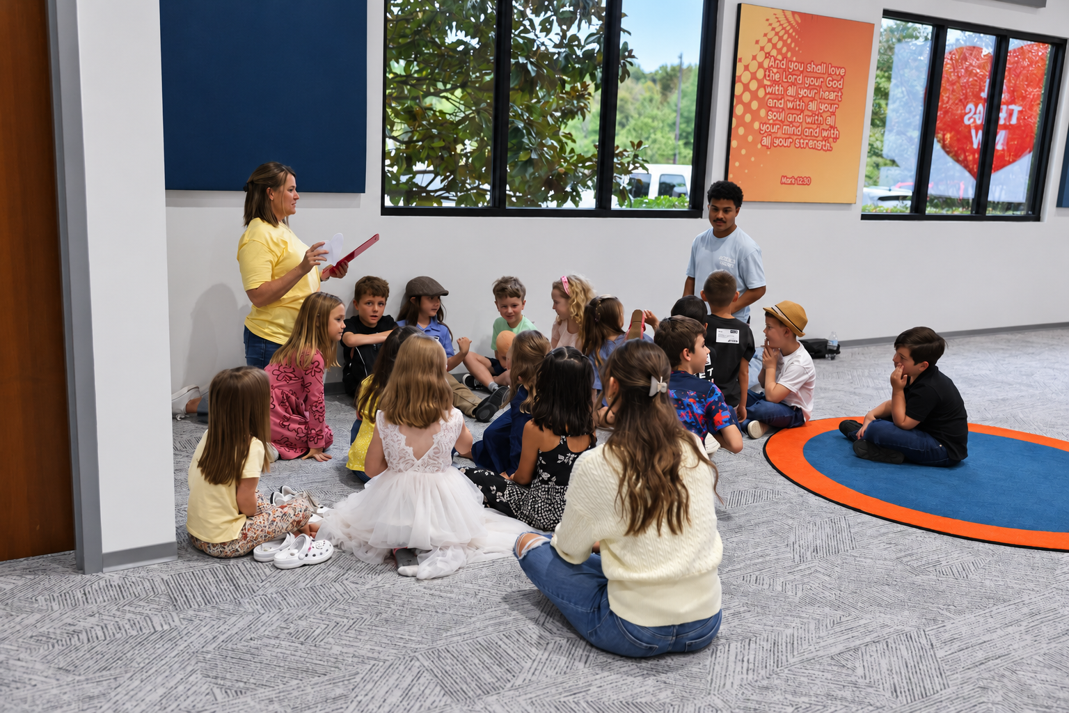 CFkids children and leaders gathered for a small group