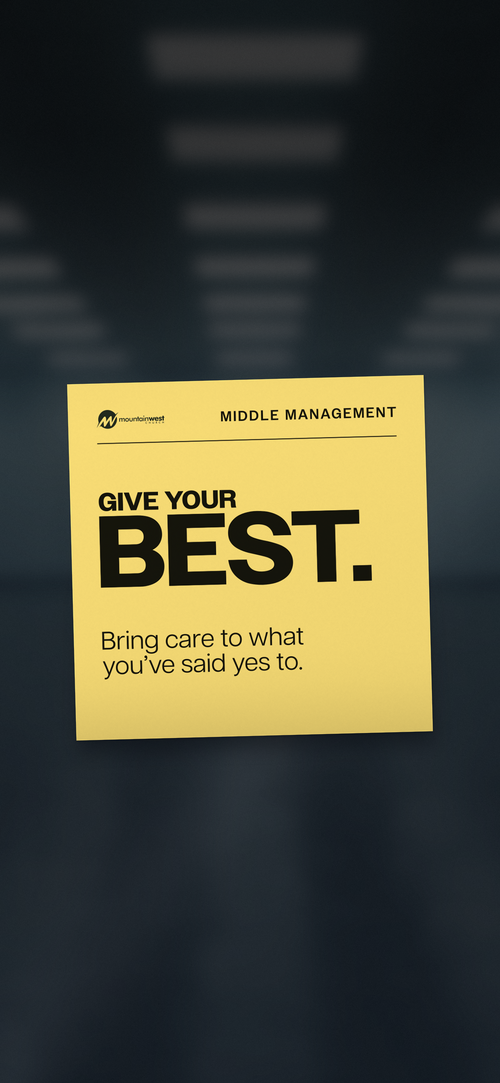 Lock screen. Give your best. Bring care to what you have said yes to.
