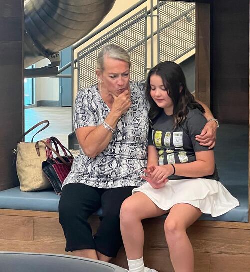 a few of our teens connecting after service at Equipped Church in Highlands Ranch CO