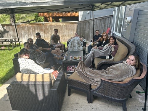 Enjoying time at homegroup at Equipped Church Highlands Ranch CO