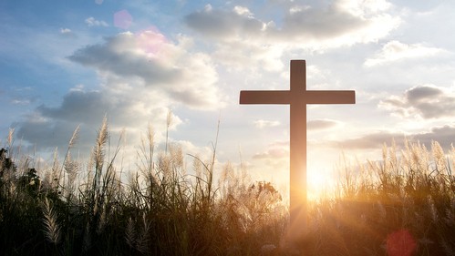 The Cross and sunlight