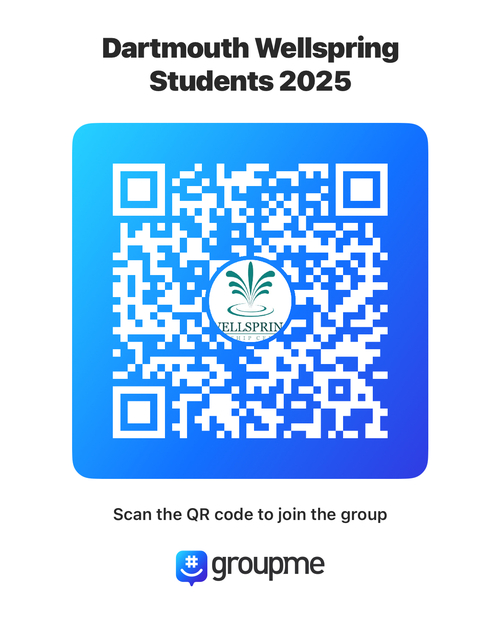 Scan with your phone to join the Groupme!