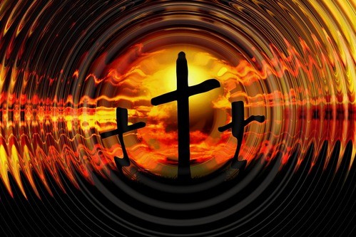 A rainbow over Lough Eske in County Donegal, Ireland.