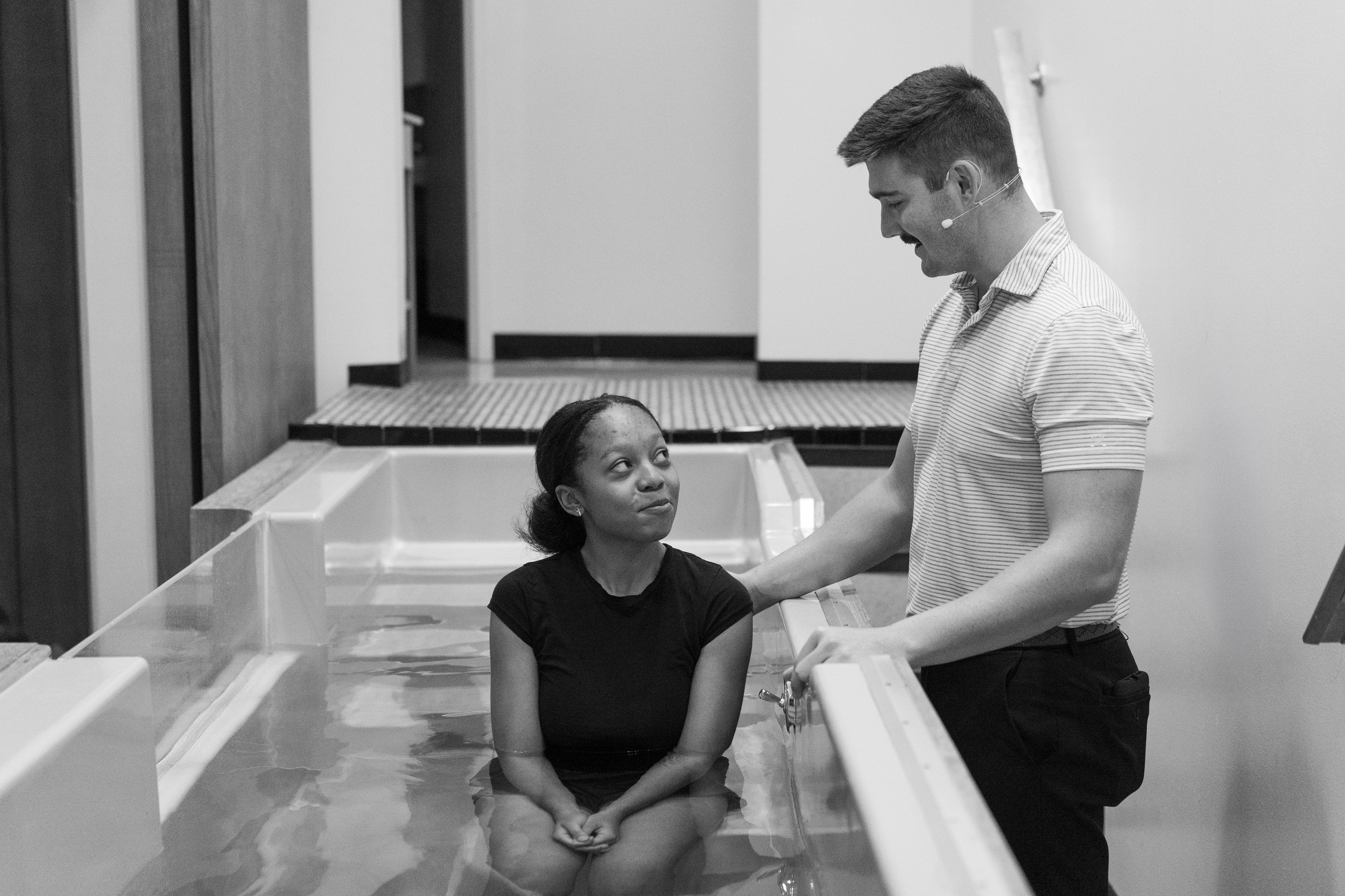 Celebrating baptism at First Baptist Union