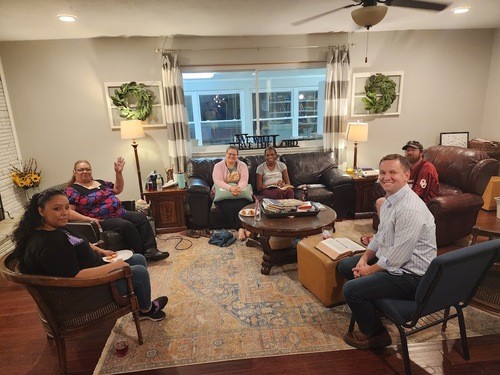 small group near SW 70th and Blackwelder South OKC