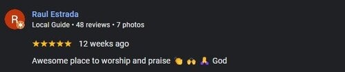 5-star Google review from Raul 