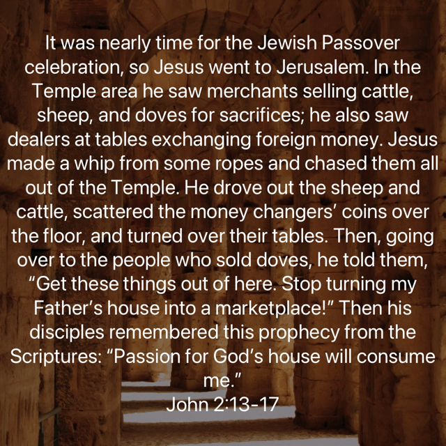John 2:13-17 | Solid Rock Christian Church