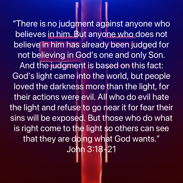 John 3:18-21 | Solid Rock Christian Church