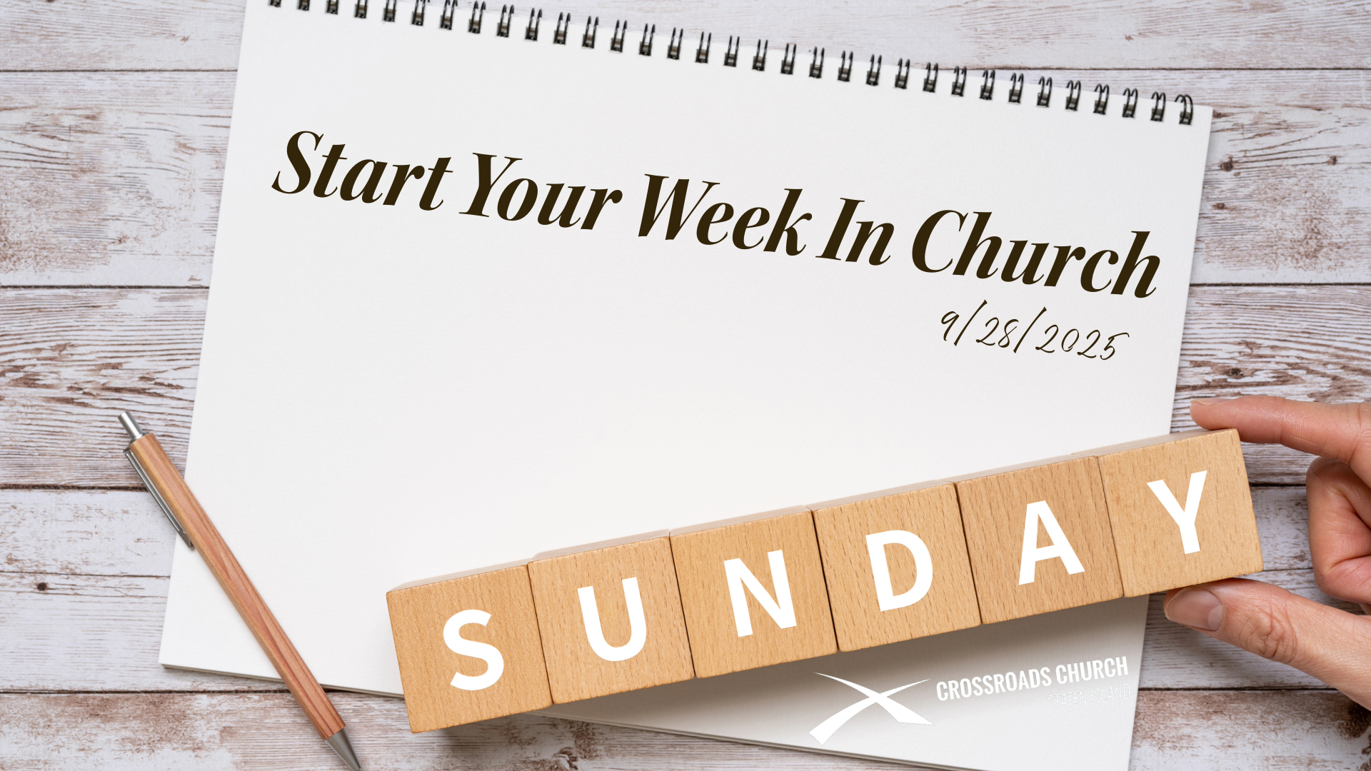 Our Church Week Start Your Week In Church | Crossroads Church Staten Island