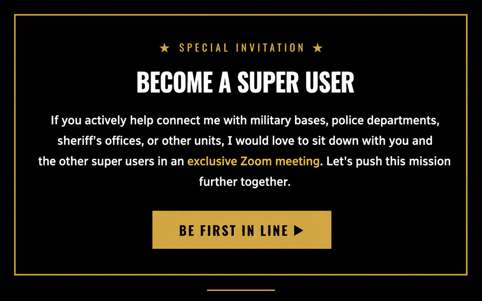 Become A Super User — Be First In Line
