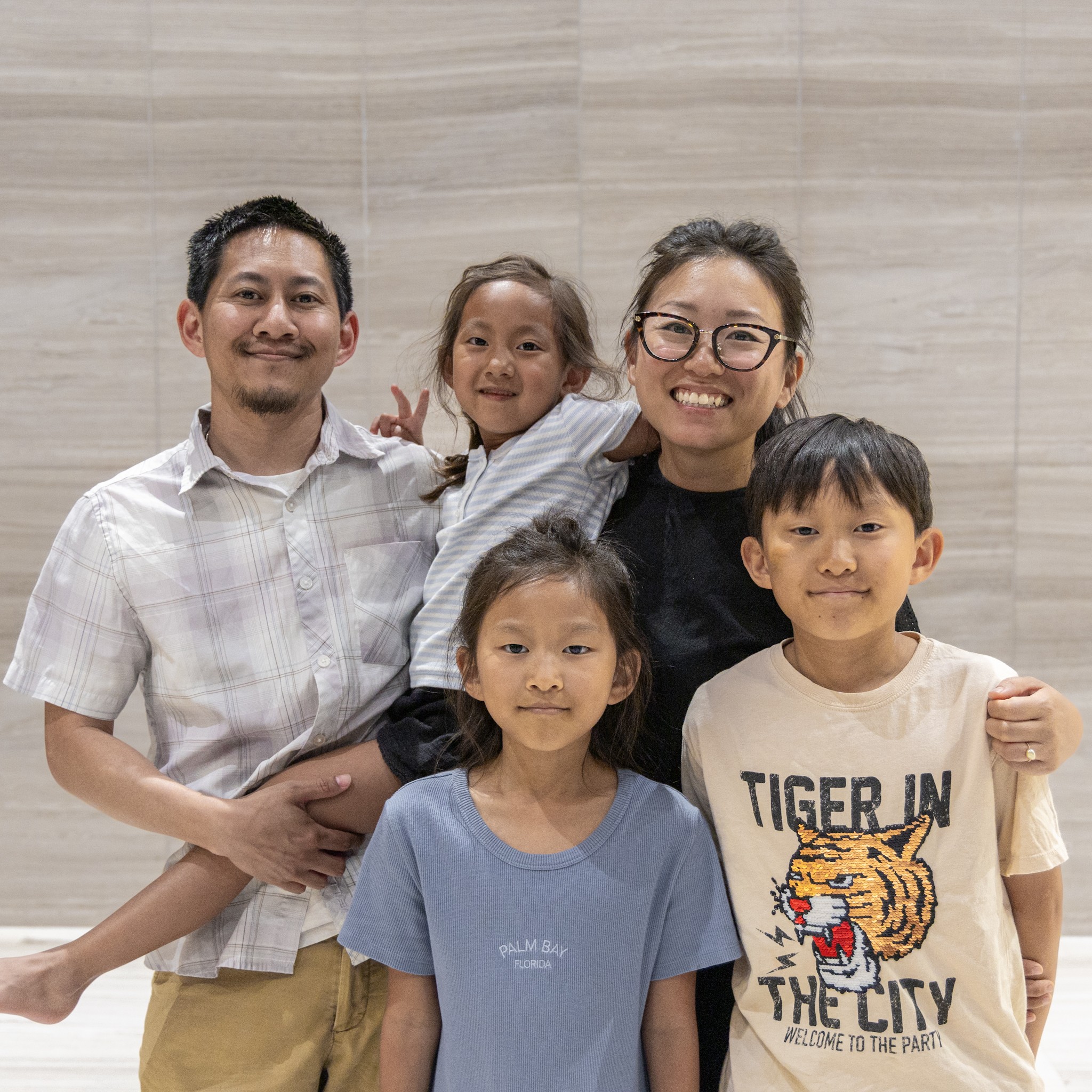 Pastor Jason, Jess, Jonah, Lilly, and Ayla Sato
