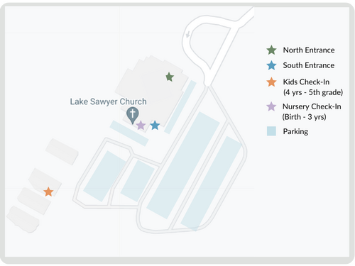 Map of the Lake Sawyer Campus