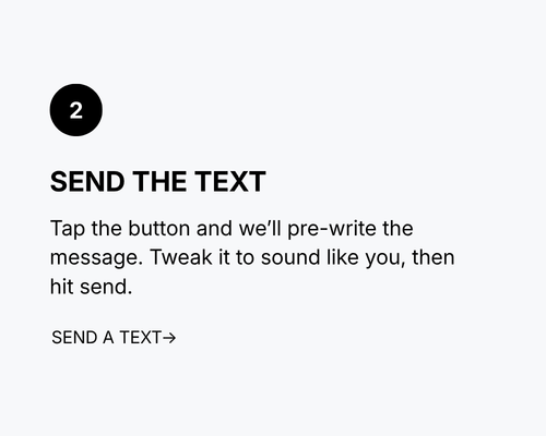 Step 2 — Send a text invite