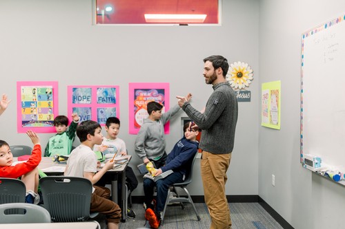 small child playing with toys at the first redeemer church nursery