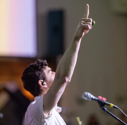 Worshipping Jesus together!