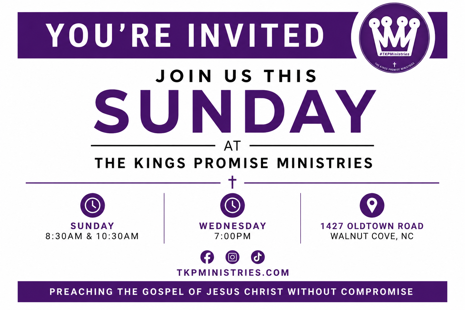 You're invited to The Kings Promise Ministries