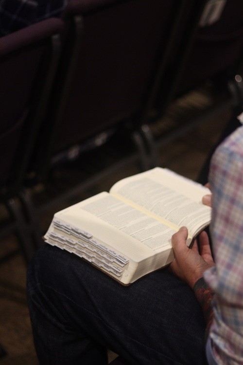 Church praying together