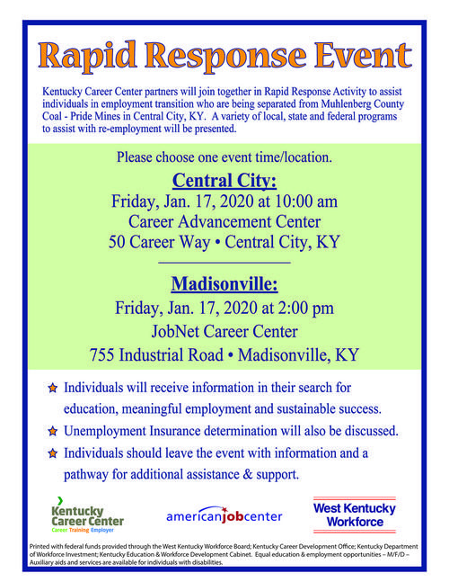 Muhlenberg Co Coal Rapid Response Flyer