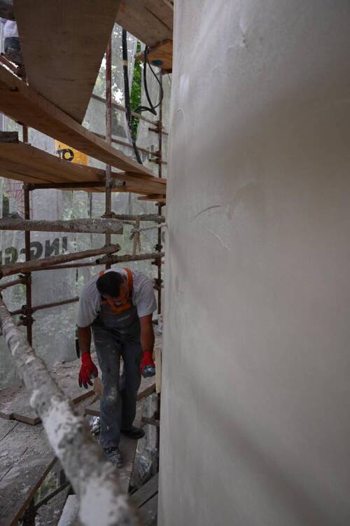 strojno žbukanje, vapneno, gipsana, cementno, ROfix, Samoborka
