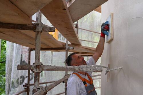 strojno žbukanje, vapneno, gipsana, cementno, ROfix, Samoborka