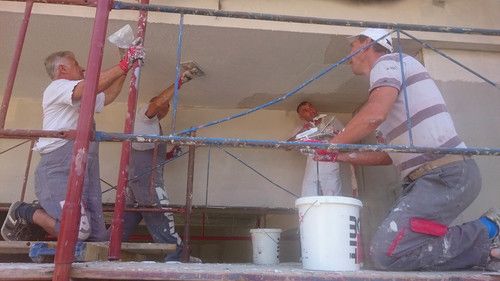 strojno žbukanje, vapneno, gipsana, cementno, ROfix, Samoborka, Baumit, vanjsko, akrilatna, silikatna, silikonska, Lotus san, STO