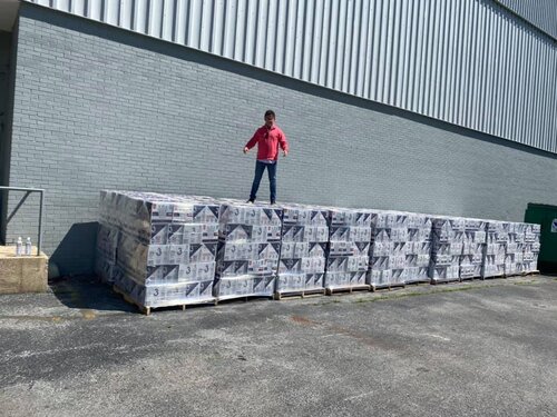 Charity volunteer working with cancer patients and their families